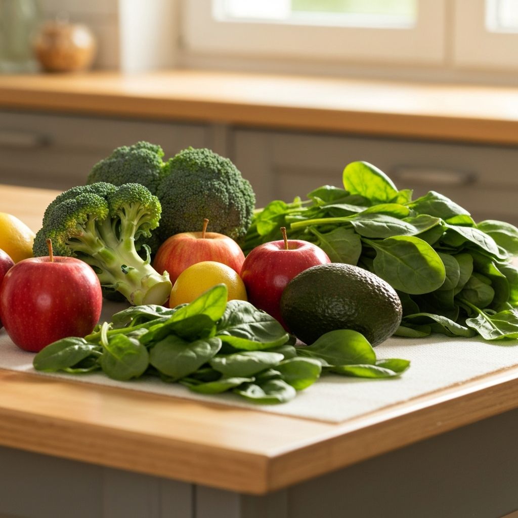 Fresh vegetables and fruits